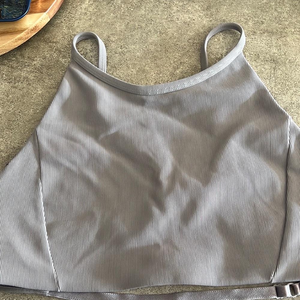 Lululemon sports bra, size 12, grey